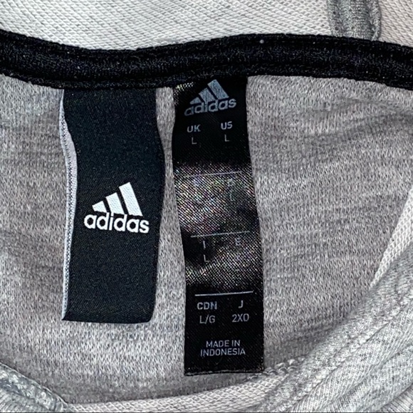 Adidas Climawarm Mens Activewear Only The Best For The Athlete” Gray Hoodie Sz L - Picture 5 of 6